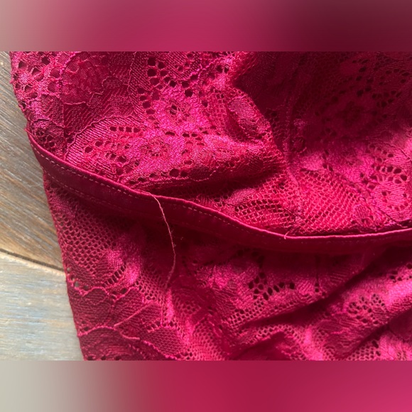 - La SENZA red Lace Lingerie Tank Top Size Medium - Picture 6 of 6